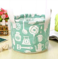 Mini Round Fabric Storage Bins