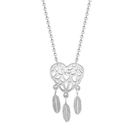 Heart Shaped Dream Catcher Necklace