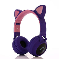 Auriculares Bluetooth con oreja de gato