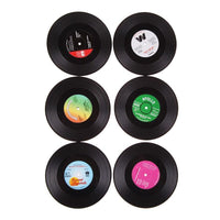 Posavasos retro de discos de vinilo