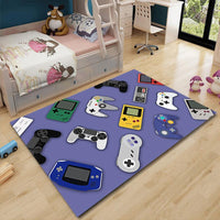 Game Controller Printed Design Floor Rugs