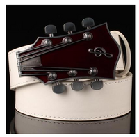 Cinturones con hebilla de guitarra