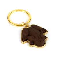 Pendentif porte-clés avec étiquette grenouille Magic College