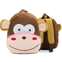 Sac à dos en forme d'animal de dessin animé en peluche (enfant en bas âge)