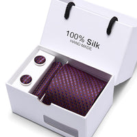 Coffret cadeau pour hommes, costume 5 pièces, cravate de mariage formelle d'affaires