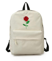 Embroidered Rose Love Backpacks