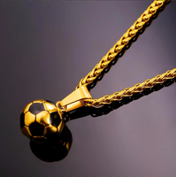 Soccer Ball Pendant Necklace
