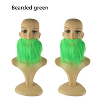 Spectacle De Carnaval Vert Irlandais Décoré Barbu