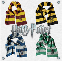 Bufandas con insignia de la universidad de Harry Potter