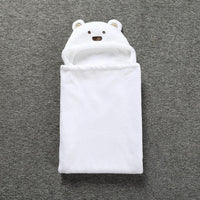 Manta con capucha de oso de peluche