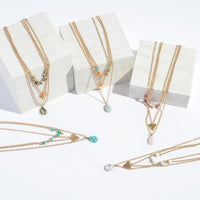 Ensembles de colliers en pierre naturelle