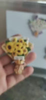 3D Cultural And Creative Resin Stereo Bouquet Fridge Stickers