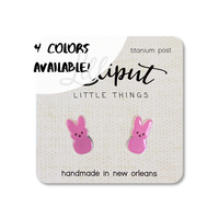 Marshmallow Easter Bunny Earrings