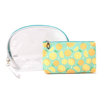 Lemon Cosmetic Bag Set (2 Pcs)