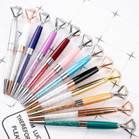 Stylos à bille en métal remplis de diamants et de cristaux
