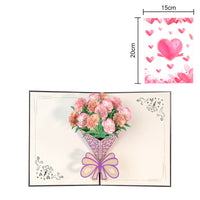 Tarjeta emergente del día de la madre con mariposas de colores