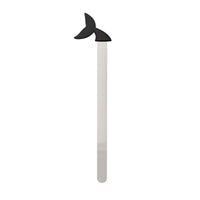 Whale Stereo Silicone Metal Bookmark Idea