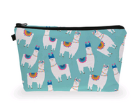 Llama Print Zipper Pouch