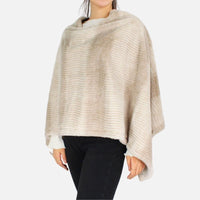 Faux Fur Poncho