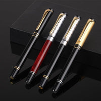 Stylos de calligraphie en métal à pointe dorée