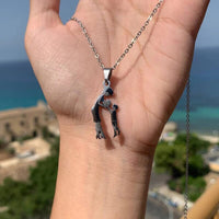 Collier mère et enfant en acier inoxydable, pendentif amour maman fils fille, cadeaux de famille