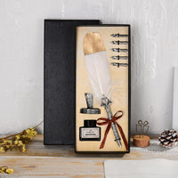 Vintage Feather Calligraphy Pen Gift Set