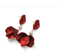 Rose Petal Earrings