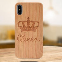 Wooden Etched iPhone Cases
