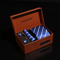 Coffret cadeau de mariage d'affaires, ensemble de cravates pour hommes 6 pièces