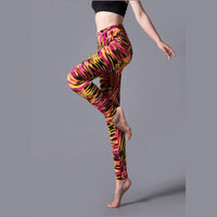 Legging taille haute imprimé brossé