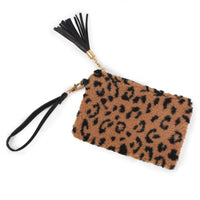Accesorios de invierno con estampado animal de felpa