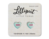Boucles d'oreilles coeur de conversation