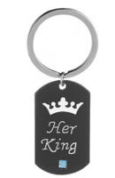 Su Rey y Su Reina Pareja Collares y Llaveros