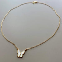 Mother of Pearl Butterfly Necklace