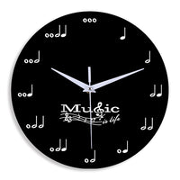 La musique est la vie horloge murale créative