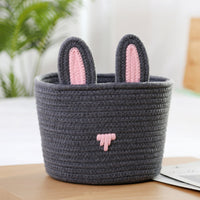 Adorables paniers de rangement en corde tissée