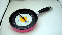 Egg Frying Pan Wall Clock