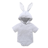 Bunny Ears Hooded Long Sleeve Romper (Baby/Toddler)
