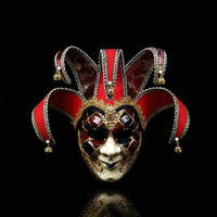 Crackled Venetian Jester Mask
