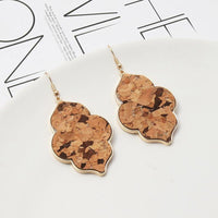 Abalone Shell Leopard Moroccan Earrings