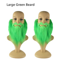 Spectacle De Carnaval Vert Irlandais Décoré Barbu