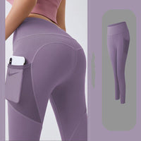 Leggings deportivos con bolsillo lateral de malla