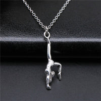 European And American Popular Sports Series Ornament Necklace Gymnastic Pendant Necklace Simple Choker