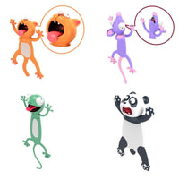 Marque-page 3D animal de dessin animé écrasé