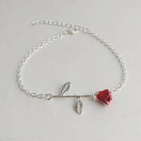 Long Stem Rose Bracelet
