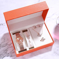 Conjuntos de regalo de reloj de joyería de moda Swan
