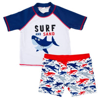 Maillots de bain garçons (short + chemise)