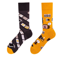 Chaussettes fantaisie asymétriques