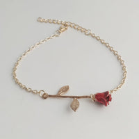 Long Stem Rose Bracelet
