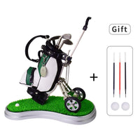 Golf Bag Pen Holder & Golf Club Pens Gift Set